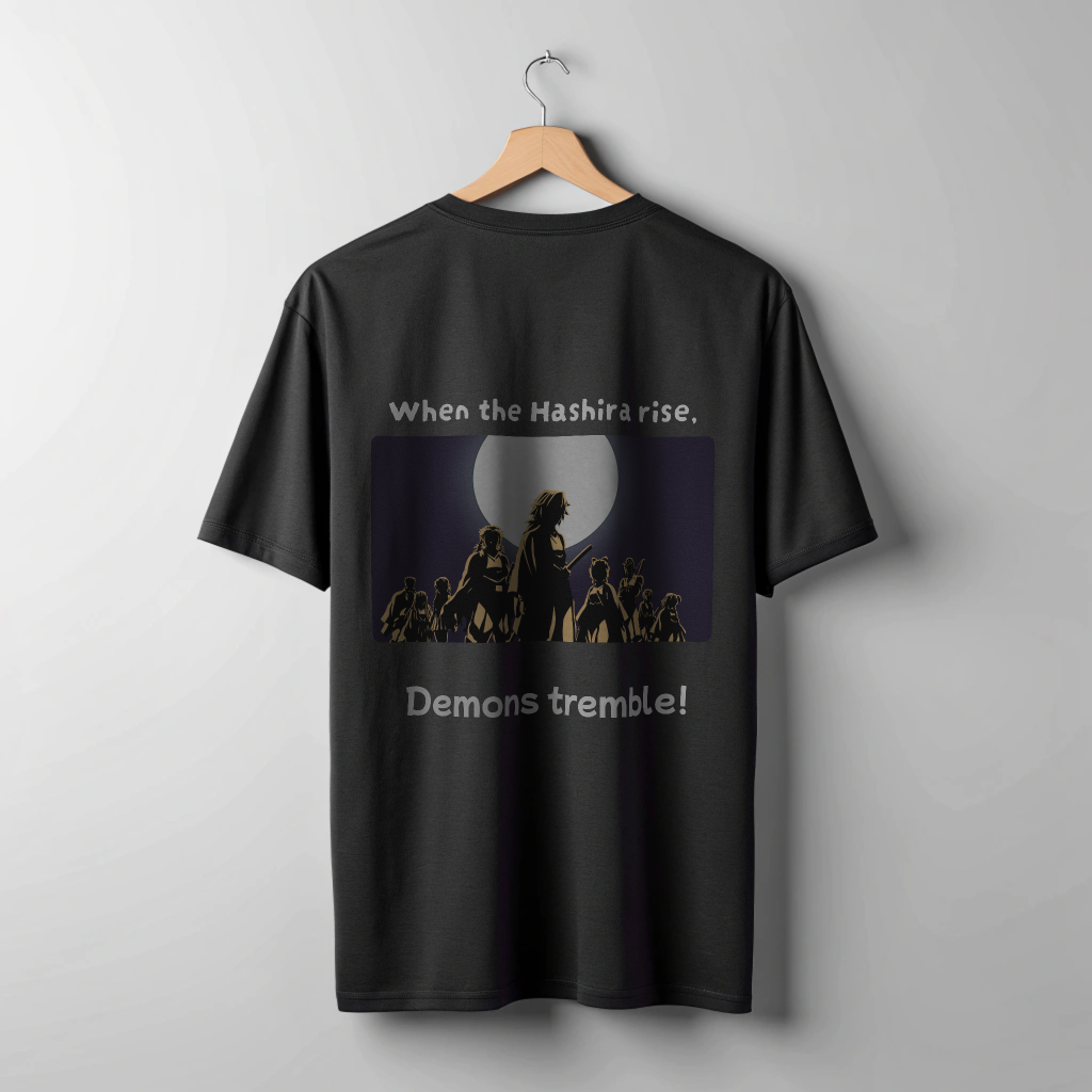⚔️ “When the Hashira Rise” Oversized T-Shirt