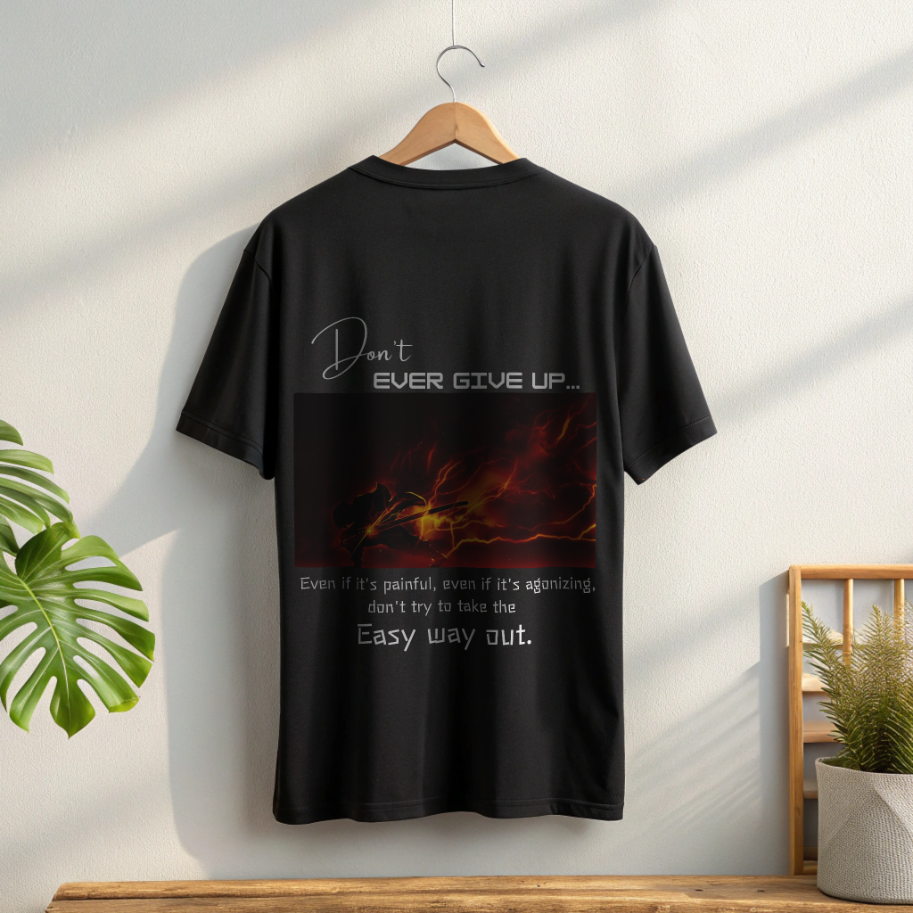 Don’t Ever Give Up Oversized T-Shirt – Demon Slayer Season 4 Exclusive