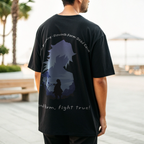 🌊 “Water Breathing: Dead Calm” Oversized T-Shirt – Demon Slayer Water Hashira Edition