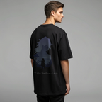 🌊 Flow of Fate Oversized T-Shirt – Demon Slayer Water Hashira Edition